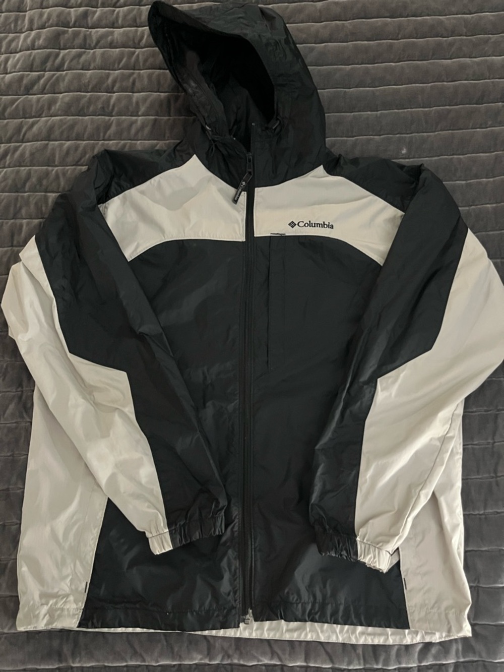 Columbia Black & Light Gray Hooded Jacket